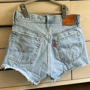 Levi’s 51 distressed denim shorts